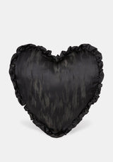 Hellie Heart Frill Bow Cushion