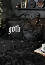 Hellie Heart Frill Bow Cushion