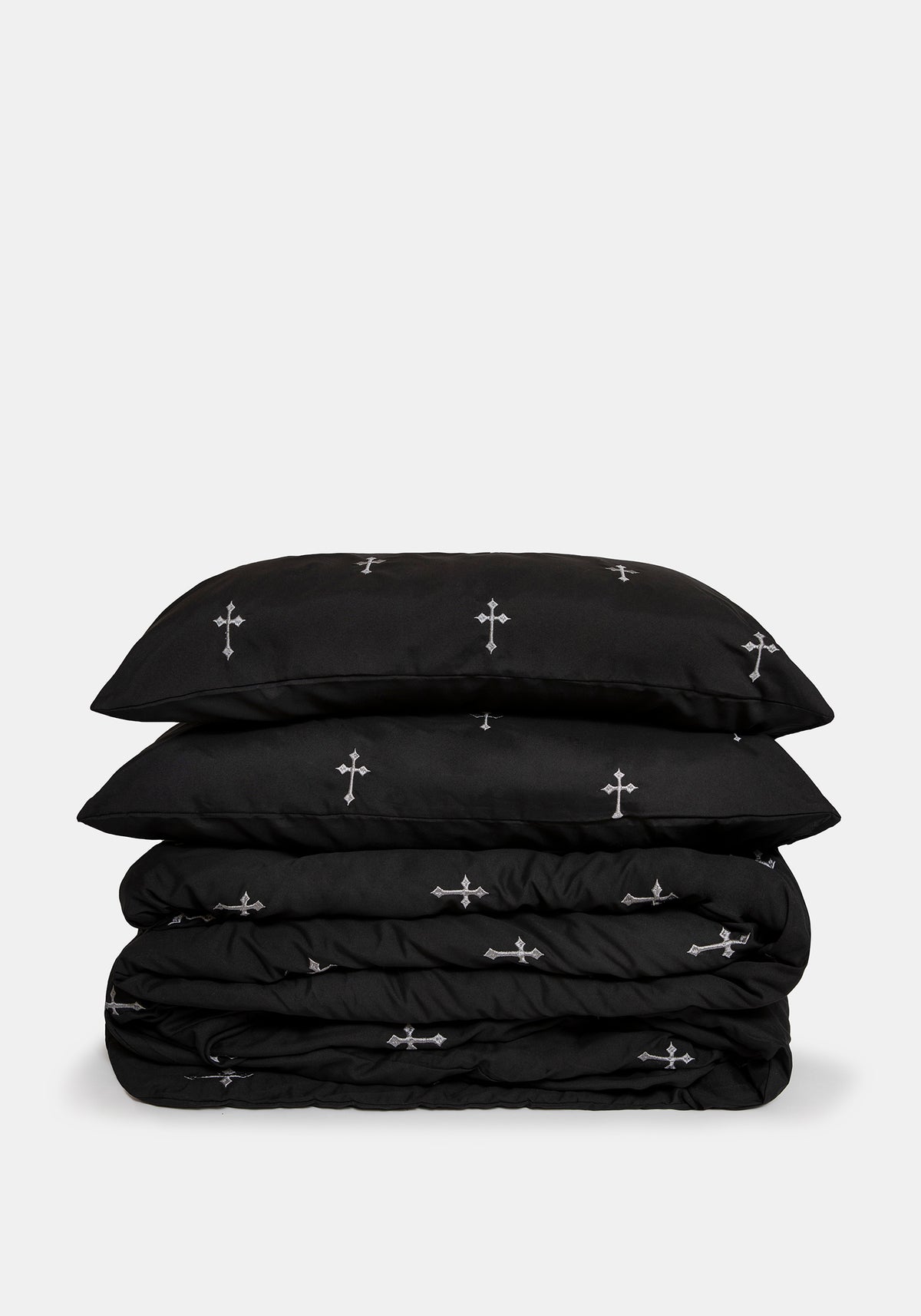 Vurlo Embroidered Cross Bedding - US Queen