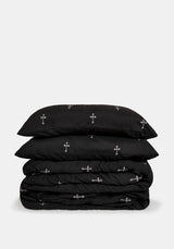 Vurlo Embroidered Cross Bedding - US Queen