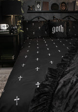 Vurlo Embroidered Cross Bedding -  US King