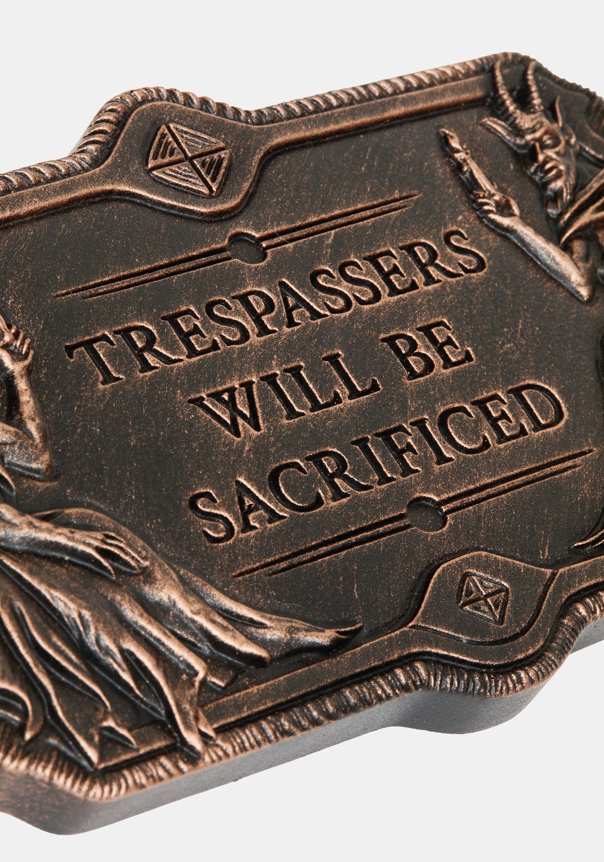 Trespassers Indoor/Outdoor Wall Plaque