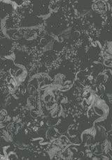 Merunicorn Enchanted Forest Print Chiffon Cowl Corset Top