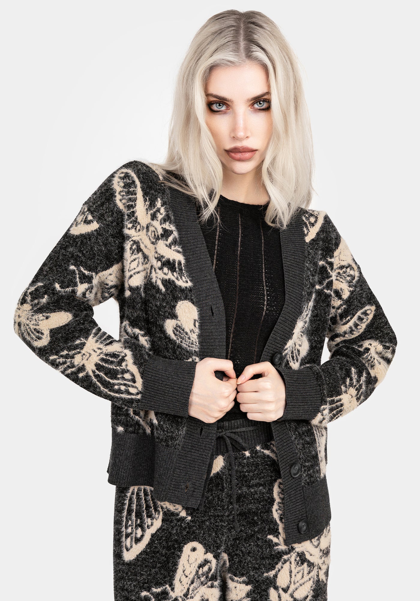 Silkmoth Knit Cardigan | Disturbia - Shop Women's Gothic