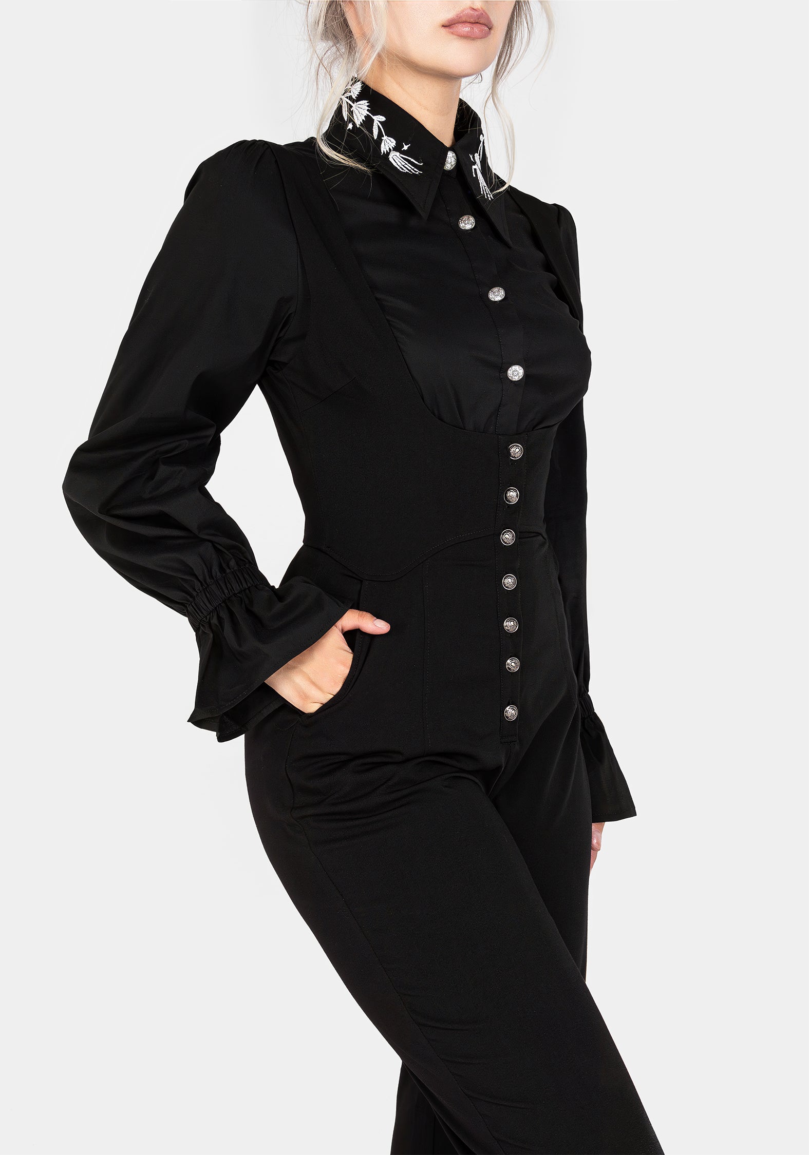 Alicia Tailored Suspender Jumpsuit | Disturbia - Shop Women's