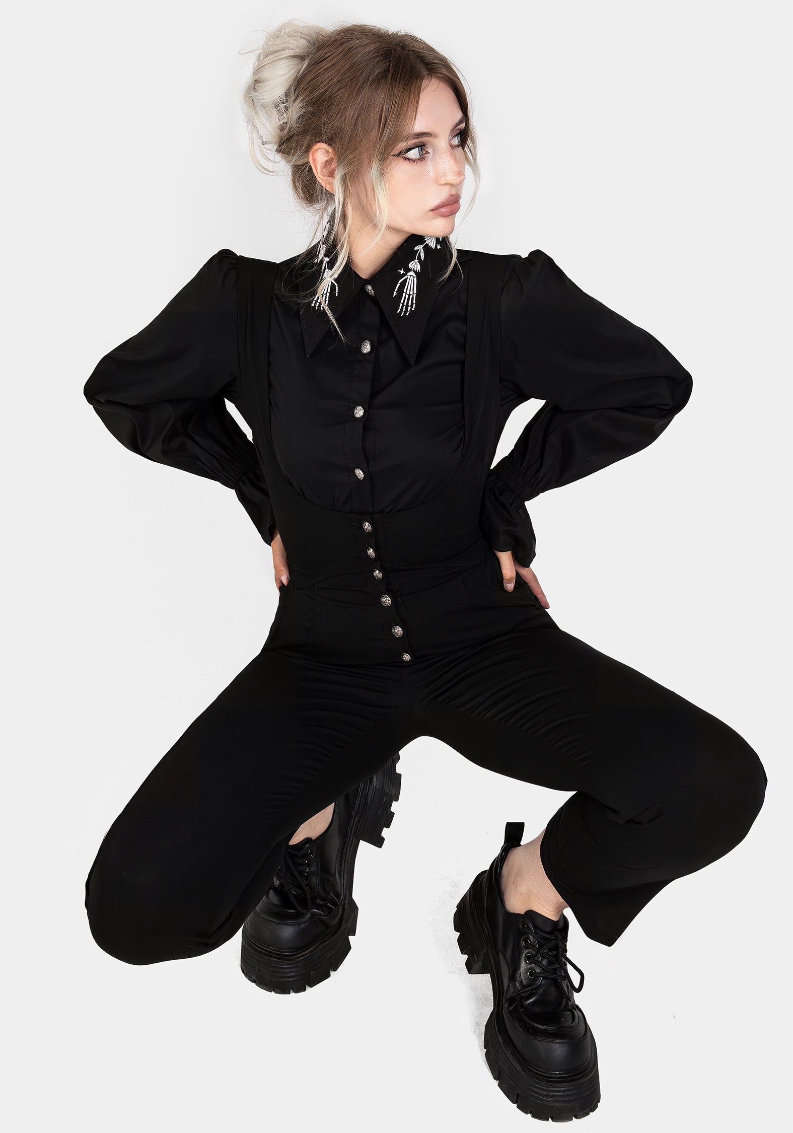 Alicia Tailored Suspender Jumpsuit | Disturbia - Shop Women's