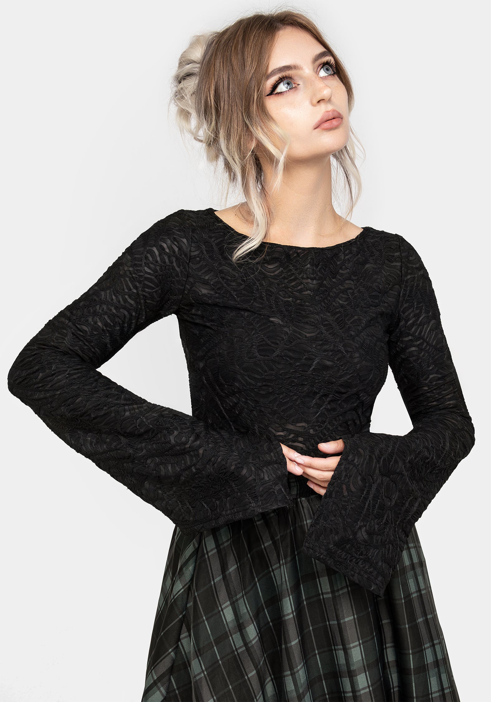 Reinette Flute Sleeve Top | Disturbia - Shop Women's Gothic ...