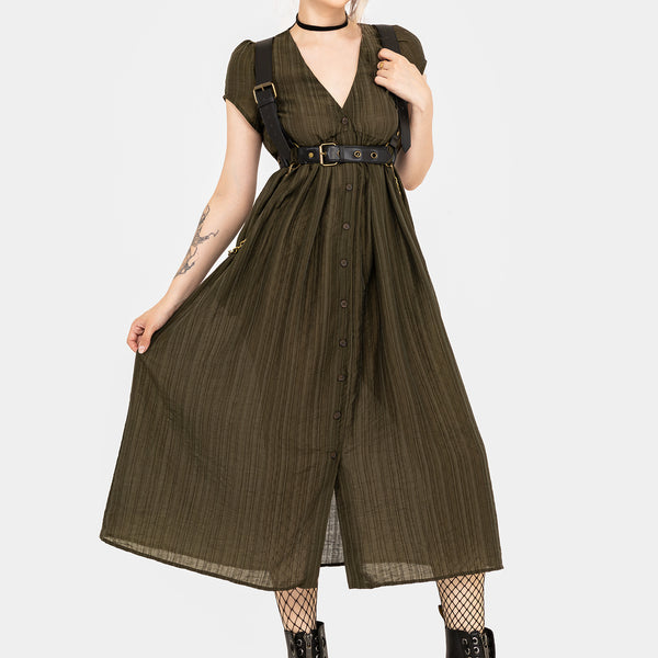 Infinity Button Up Midaxi Dress | Disturbia