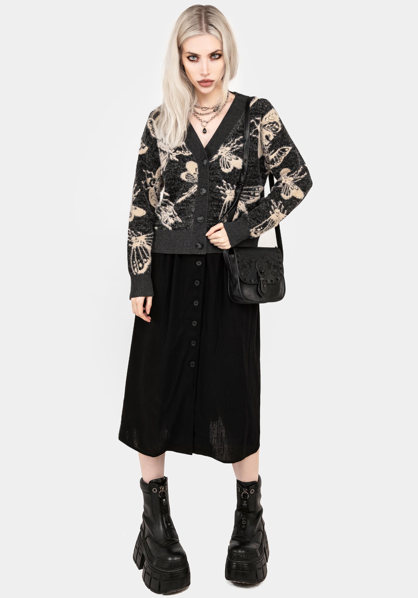 Silkmoth Knit Cardigan | Disturbia - Shop Women's Gothic