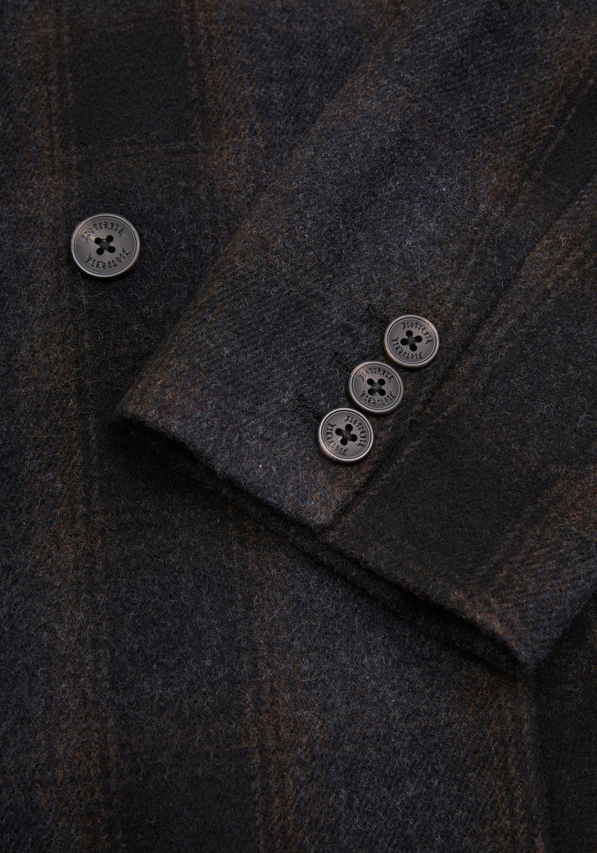 Marceline Hooded Check Longline Coat