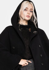 Althea Hooded Spider Pin Detail Cape
