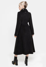 Blanche Embroidered Bib Longline Coat