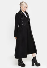 Blanche Embroidered Bib Longline Coat