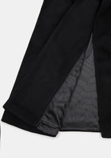 Blanche Embroidered Bib Longline Coat
