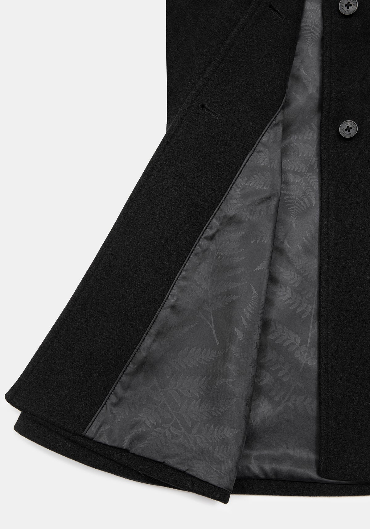 Cyrene Removable Hood Coat - Black