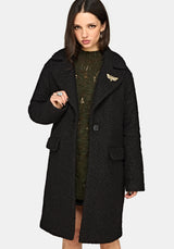 Eydra Recycled Bouclé Coat - Black