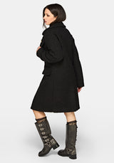 Eydra Recycled Bouclé Coat - Black