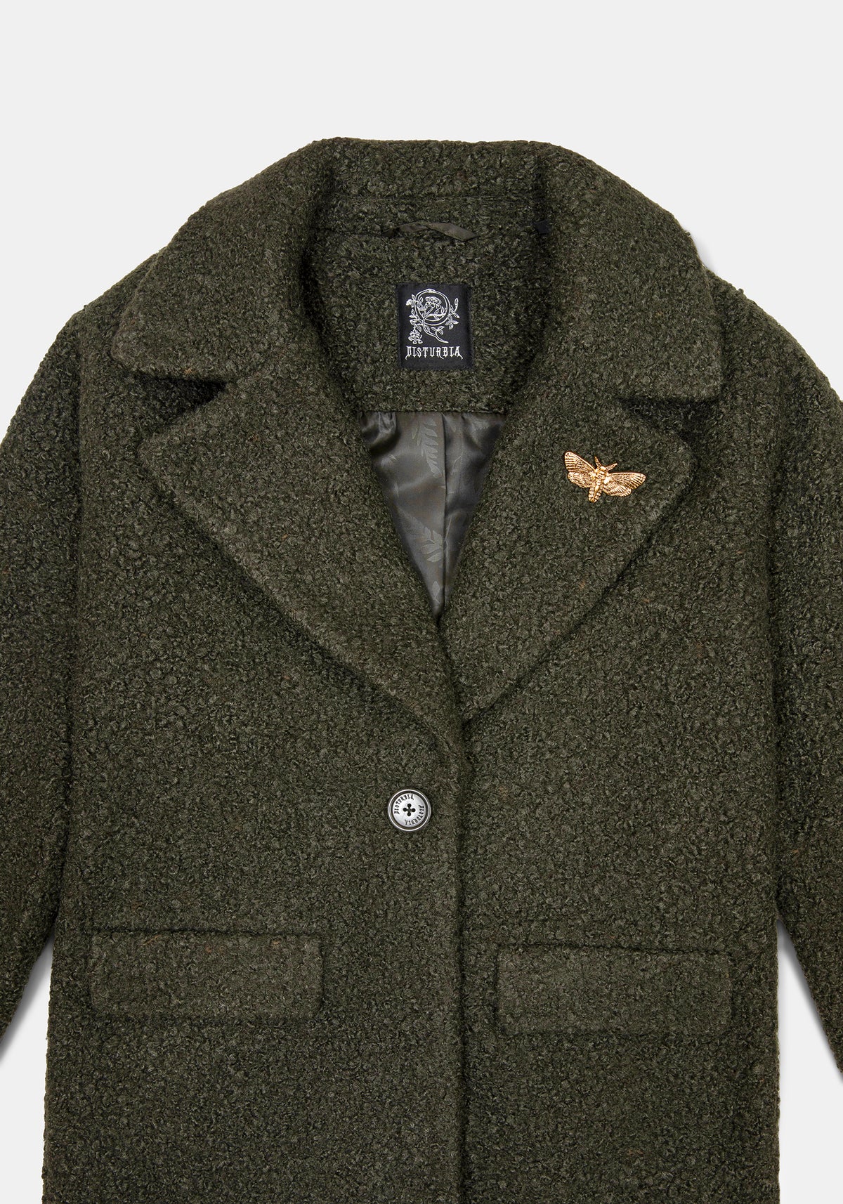 Eydra Recycled Bouclé Coat - Green
