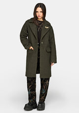 Eydra Recycled Bouclé Coat - Green