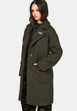 Eydra Recycled Bouclé Coat - Green