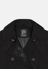 Poe Embroidered Trench Coat