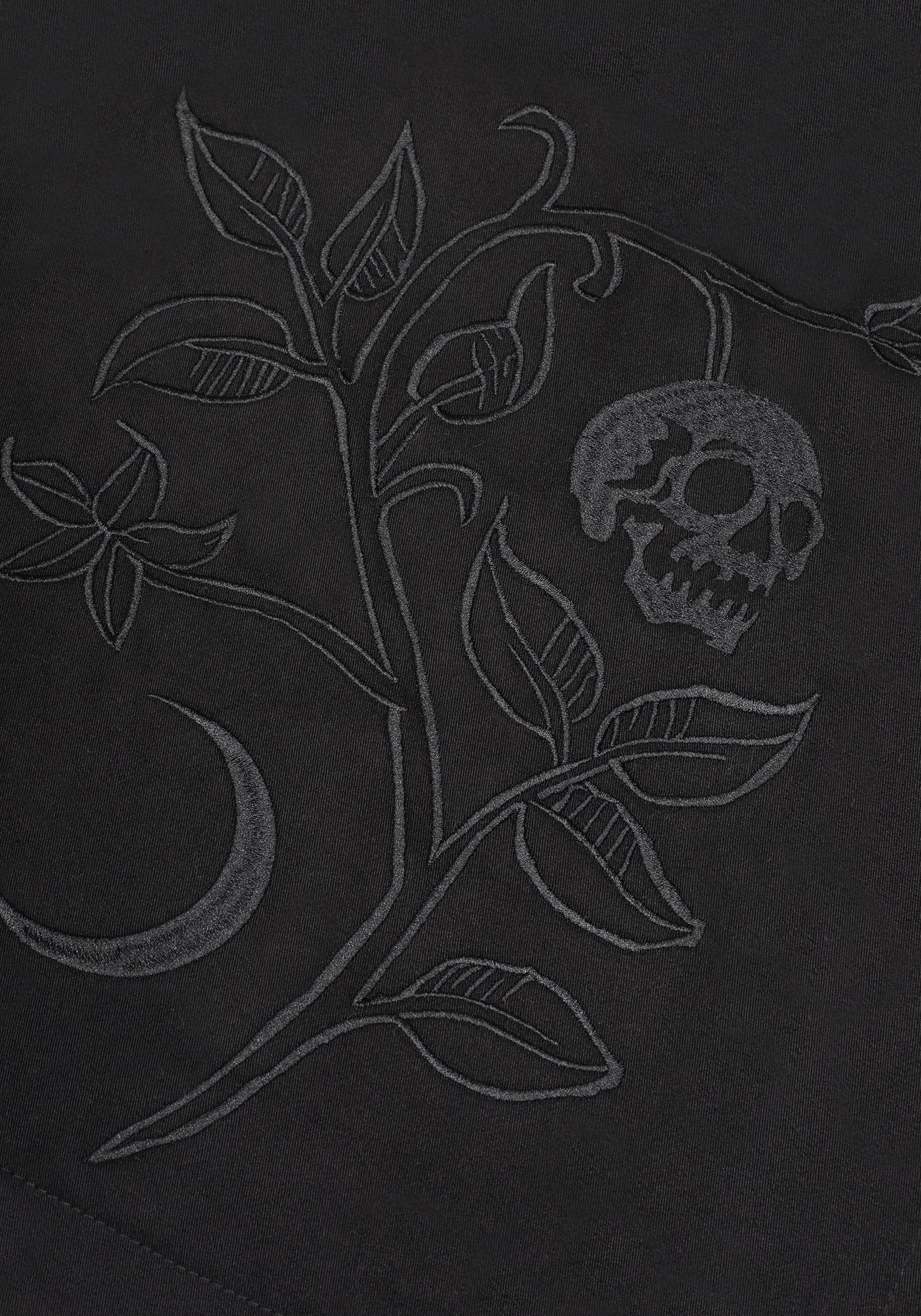 Poe Embroidered Trench Coat
