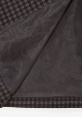 Pilgrim Gingham Coat With Dragonfly Brooch