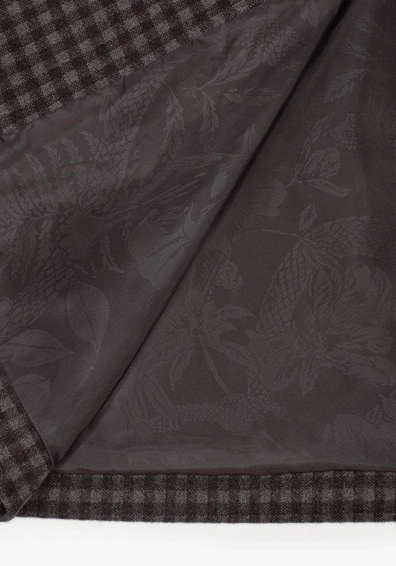 Pilgrim Gingham Coat With Dragonfly Brooch