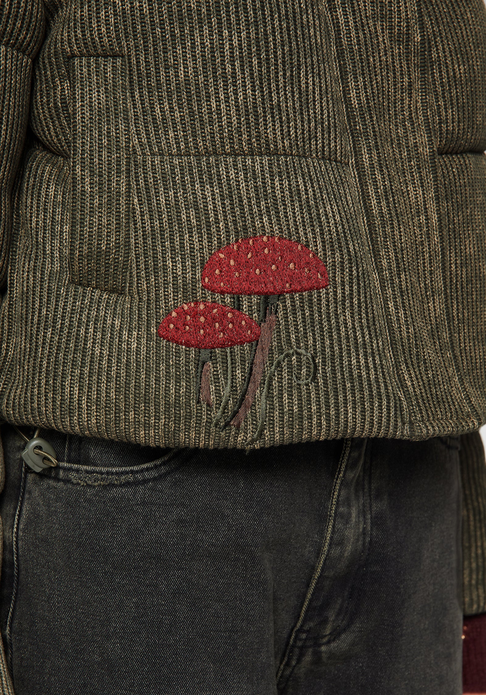 Sylvia Embroidered Knit Bomber Jacket