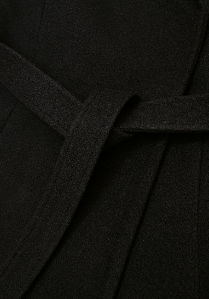 Camilla Tie Waist Hooded Coat With Bug Brooch