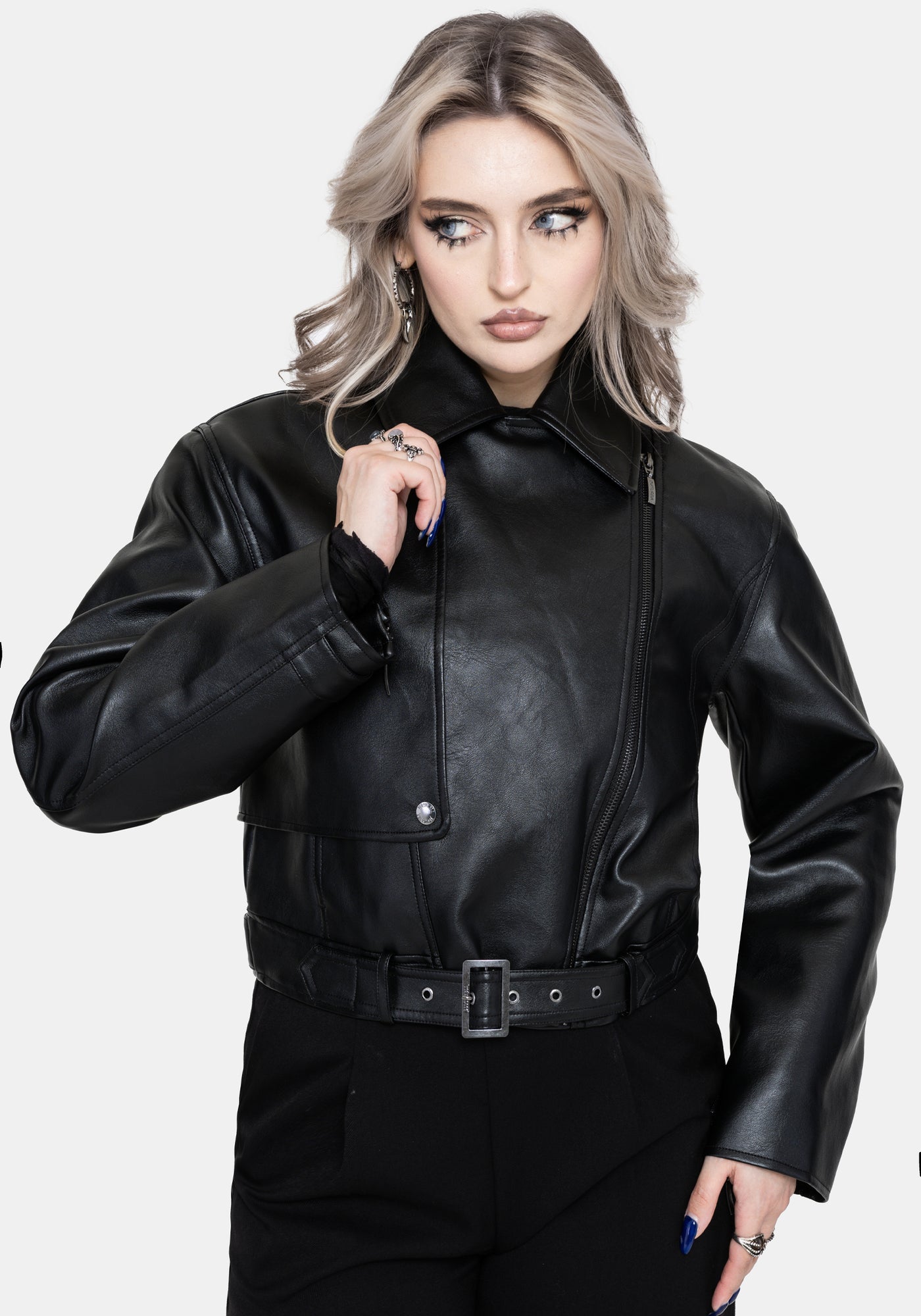 Clash Phoenix Embroidered Faux Leather Jacket – Disturbia