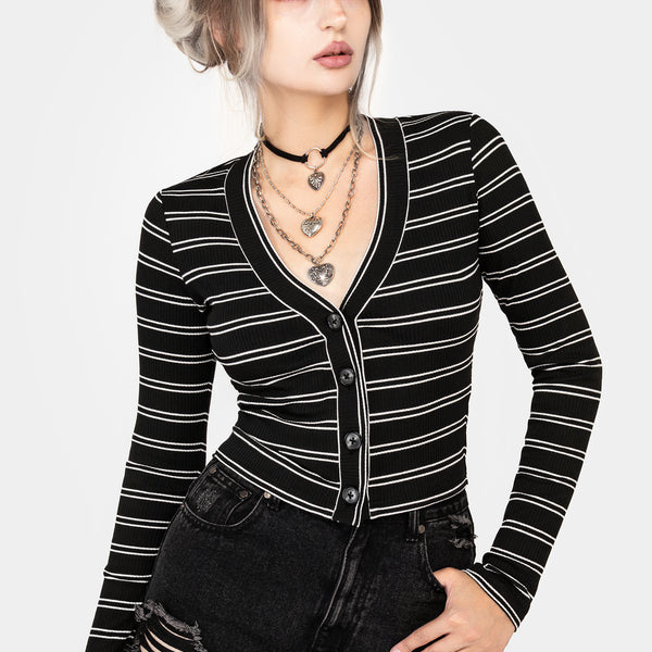 Slash Cropped Cardi | Disturbia - Shop Women's Gothic, Alternative