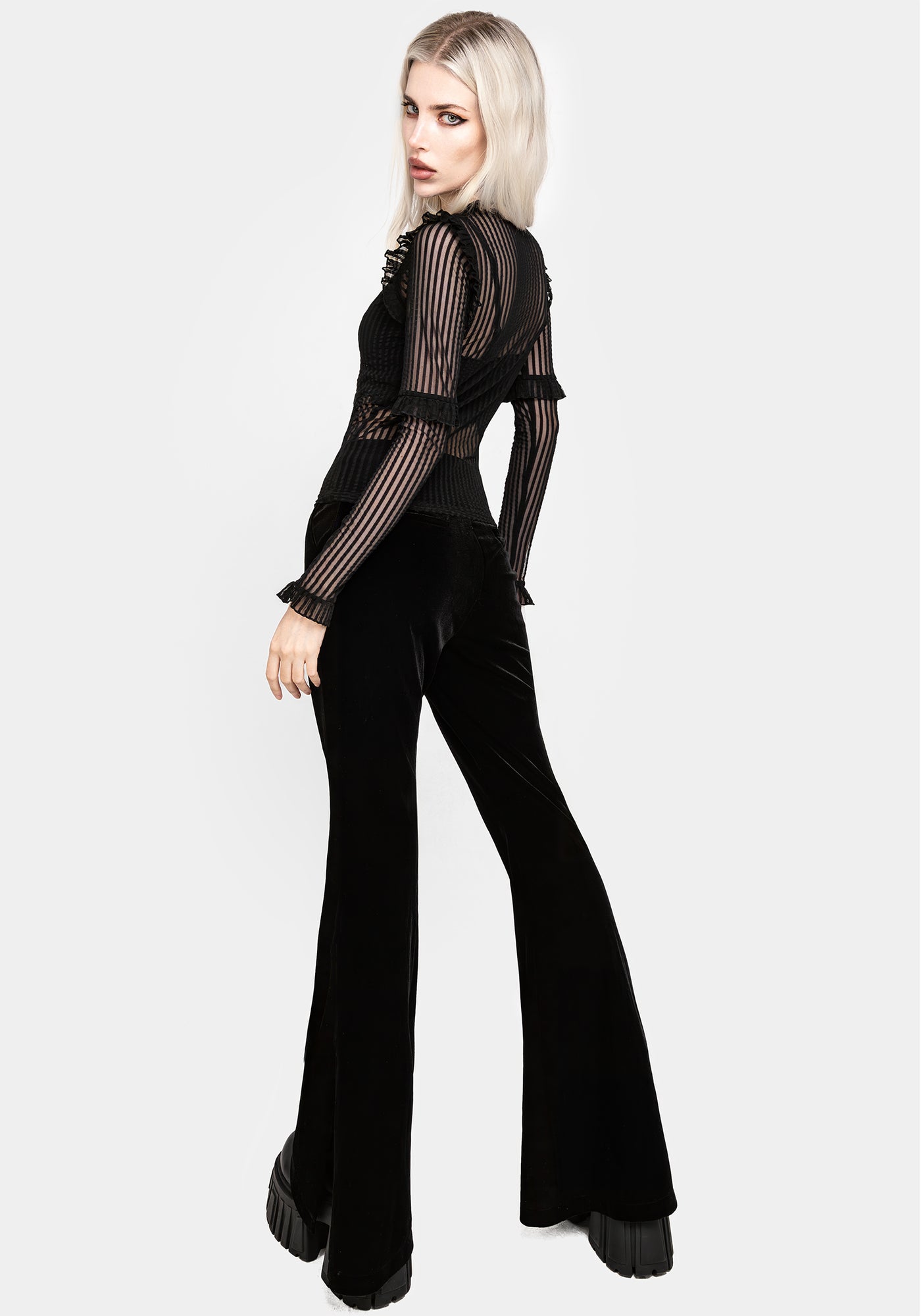 Mourning Ruffle Top | Disturbia - Shop Women's Gothic, Alternative