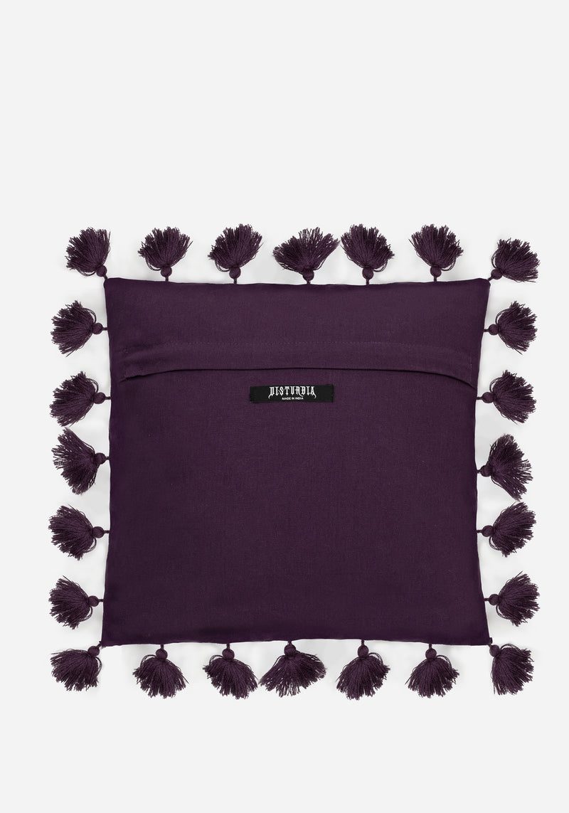 Toadstone Frog Tassel Edge Square Cushion