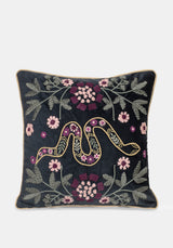 Kobra Snake Square Cushion