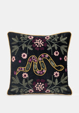 Kobra Snake Square Cushion