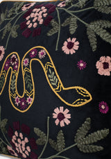 Kobra Snake Square Cushion