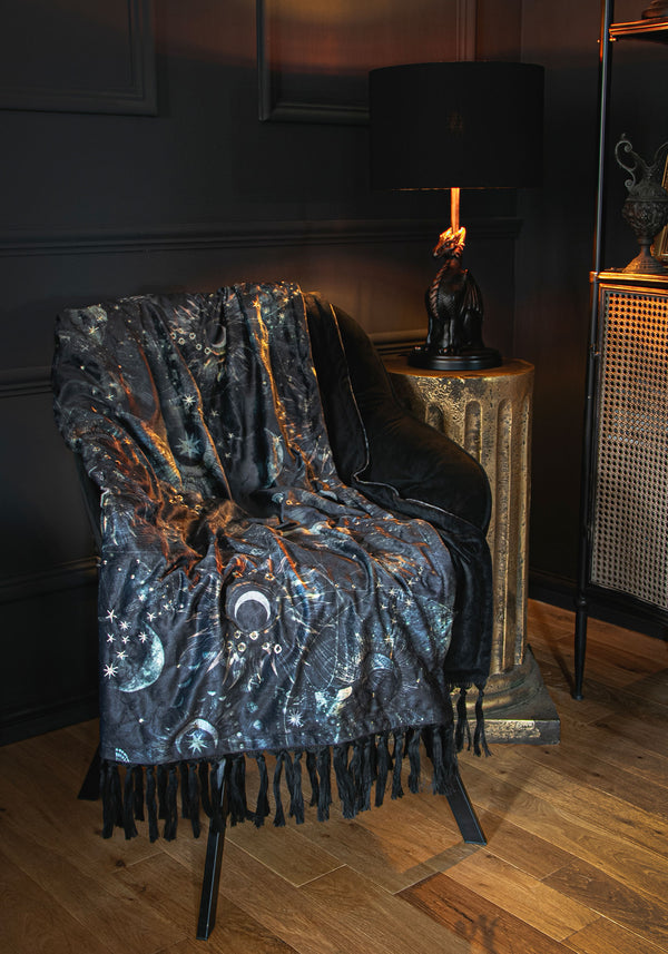 Astrevia Velvet Celestial Tassel Blanket
