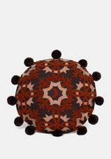 Ashwyn Witches Tile Round Pom Pom Cushion