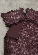Paramour Frilled Edge Tattoo Print Bedding Set (US Queen)