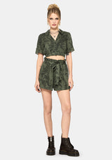 Orla Foxglove Potion Tie Waist Short