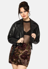 Effie Baroque Mini Shift Skirt