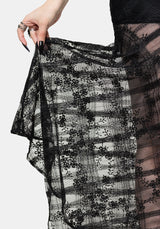 Lucie Lace Asymmetric Hanky Maxi Skirt