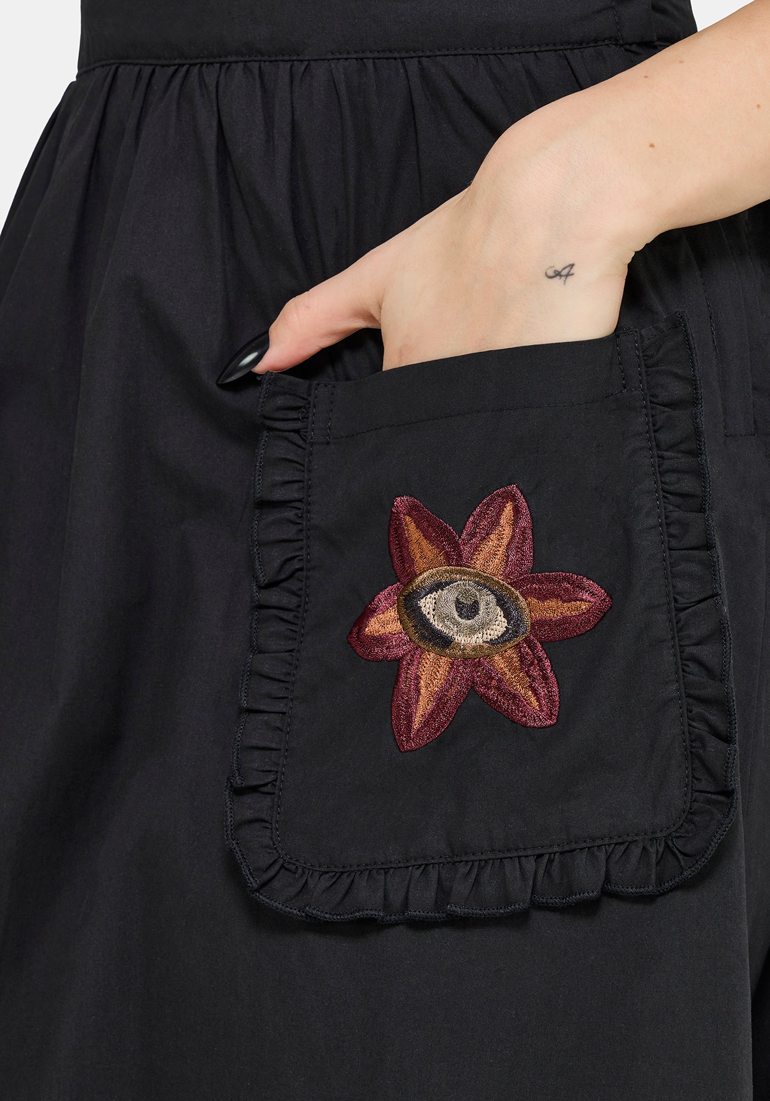 Mythos Embroidered Midi Skirt US 2