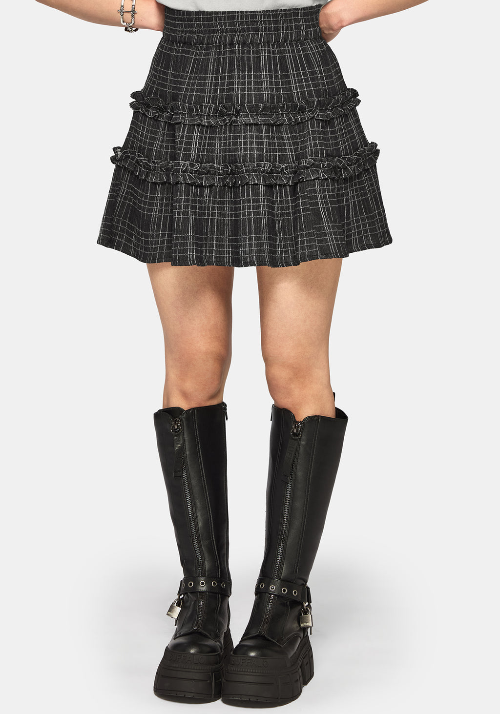 Caledon Check Gauze Mini Skirt – Disturbia