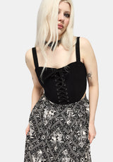 Hexweave Print Button Down Pleated Midi Skirt US 2