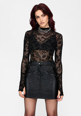 Talia Studded PU Mini Skirt