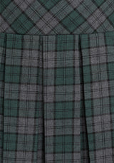 Daria Check Pleated Midaxi Skirt US 2