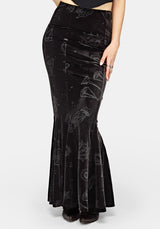 Orin Velour Maxi Skirt