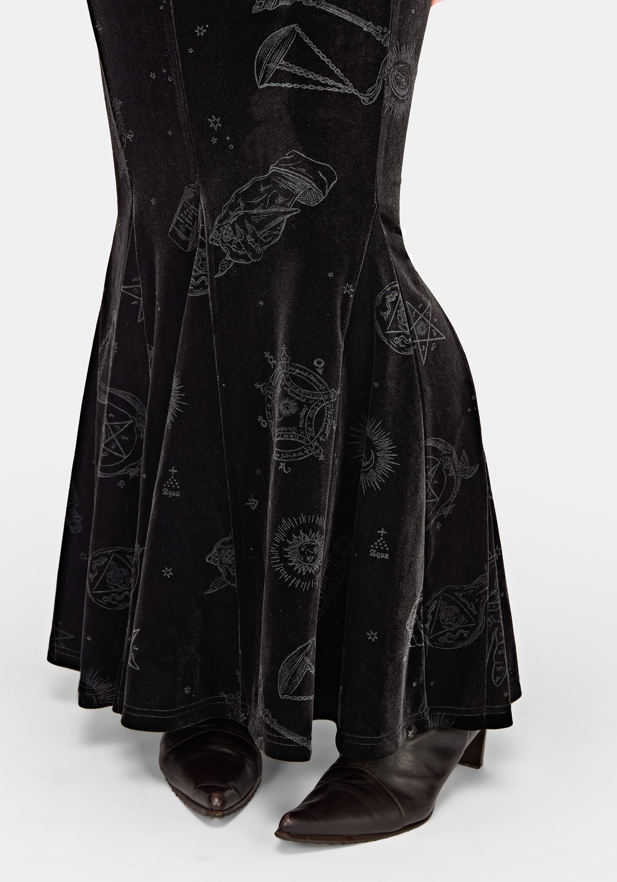 Orin Velour Maxi Skirt